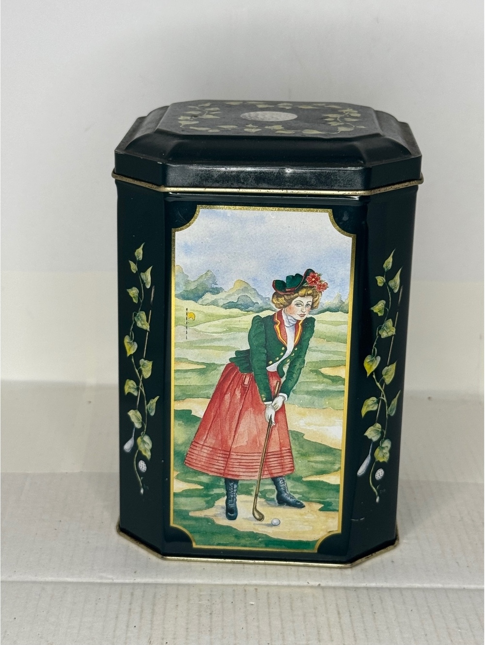 Vintage Golf Music Box Tin